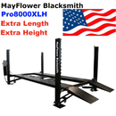 Mayflower Blacksmith Heavy Duty 4-Post Lift Storage Service Extra Length Height Pro8000XLH