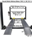 Atlas 408SL Super Deluxe 4-Post Lift