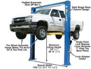 Atlas OHX10000X 10,000 lb Extra Tall 2-Post Lift